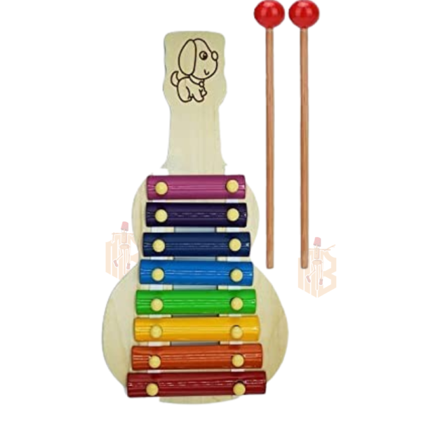 Wooden Xylophone Guitar Musical Toy with 8 Nodes | Kids First Musical Sound Instrument Toy | Babies Toddlers 6 Months (Xylo 8 Nodes) - Image 2