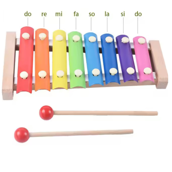 Wooden Xylophone Musical Toy with 8 Nodes | Kids First Musical Sound Instrument Toy | Babies Toddlers 6 Months - Image 5