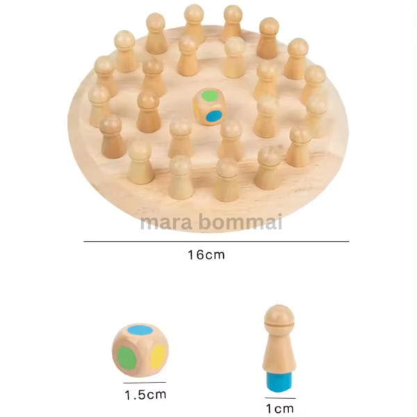 Matching Games, Wooden Memory Match Stick Chess Game,BLOWEST Colorful Memory Chess, Funny Block Board Game, Early Educational Toy, Brain Training Games - Image 2