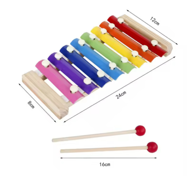 Wooden Xylophone Musical Toy with 8 Nodes | Kids First Musical Sound Instrument Toy | Babies Toddlers 6 Months - Image 6