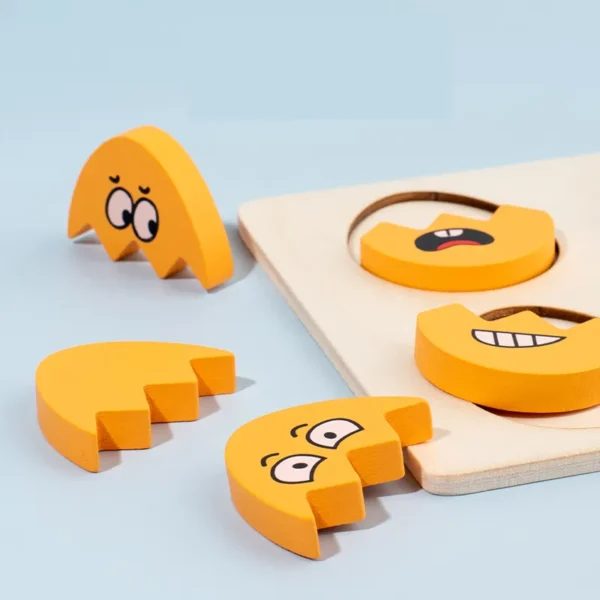 Mara Bommai Wooden Emoji Egg Matching Game – Double-Sided with 15 Cards (30 Themes) | Educational Puzzle Toy for Kids | Fun Learning for Cognitive & Emotional Development | Gift for Boys and Girls - Image 4