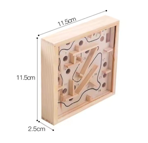 Wooden Labyrinth Maze Game – Classic Handheld Balance Puzzle for Kids & Adults - Image 2
