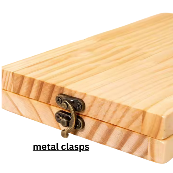 Mara Bommai Wooden Pallanghuzi/Vamana Guntalu/Mancala Gemstone Board Game - Folding Wooden Handicrafts Set for Kids & Adults with with 50 Natural Stone - 6 Pit - Image 5
