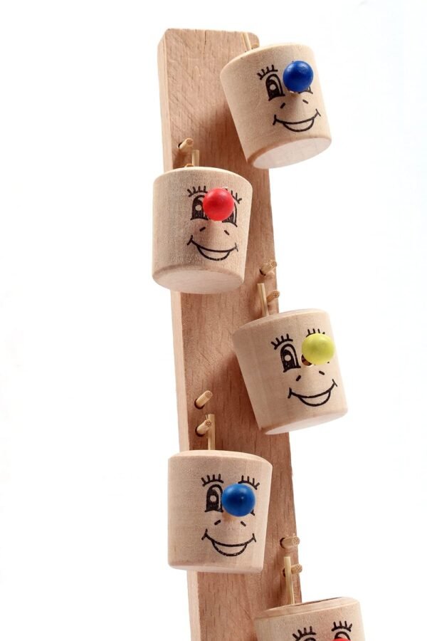 Mara Bommai Wooden Marble Drop Game for Kids - Fun Educational Toy with Colorful Faces | Hand-Eye Coordination & Fine Motor Skills Development - Image 3