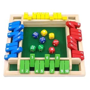 wooden shut the box game