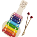 Wooden Xylophone Guitar Musical Toy with 8 Nodes | Kids First Musical Sound Instrument Toy | Babies Toddlers 6 Months (Xylo 8 Nodes)