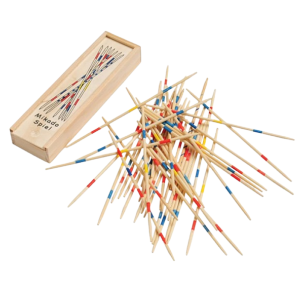 Mikado Spiel | Wooden 31 Pick-Up Sticks | Best Return Gift | Fun Family Indoor Board Game for Adults and Kids 5+ Years (Pack of 1)