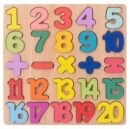 Colorful Wooden Puzzle Set Featuring 3D Numbers| Number Puzzle Set | Wooden Learning Educational for Kids | Educational Toys for Toddlers & Preschoolers