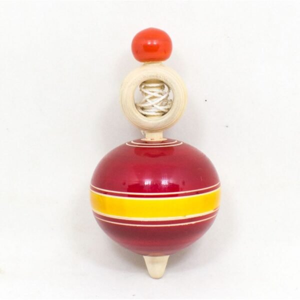 Wooden Spinning Top Toy ( Pack of 1-Random Color)