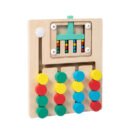 Wooden Color Sorting & Counting Puzzle Board | Montessori Learning Toy for Kids ( Four color)
