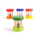 Wooden Cage Bell Rattle For Kids (Pack of 1-Random color)