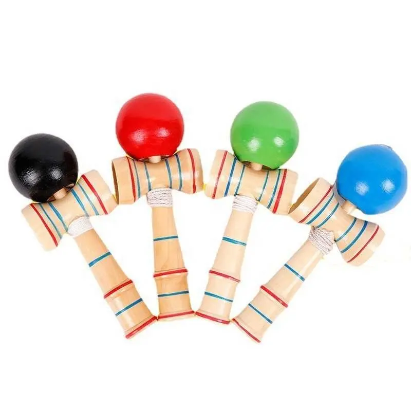 Wooden Kendama Ball Game Toy for Kids & Adults | Skill Training Hand-Eye Coordination Toy | Traditional Wooden Catch Ball Game