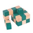 Wooden Snake Cube Puzzle Toy – Twist & Shape Transforming Block Brain Teaser for Kids & Adults | Montessori Educational Toy